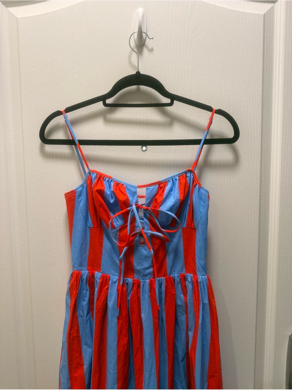 Line & Dot Primo Lace Back Stripe Sleeveless Maxi Dress Size XS NWT - Picture 8 of 9
